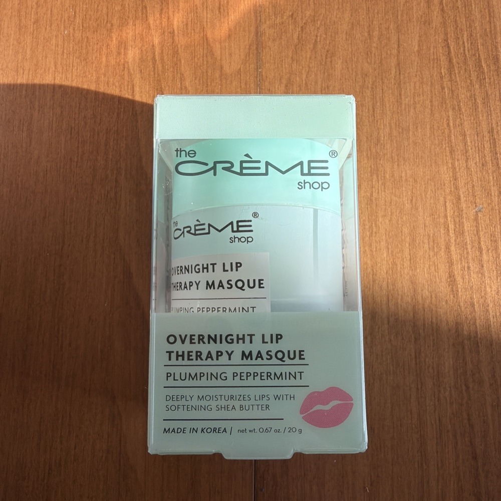 NEW The Crème Shop Overnight Lip‎ Therapy Masque, Plumping Peppermint